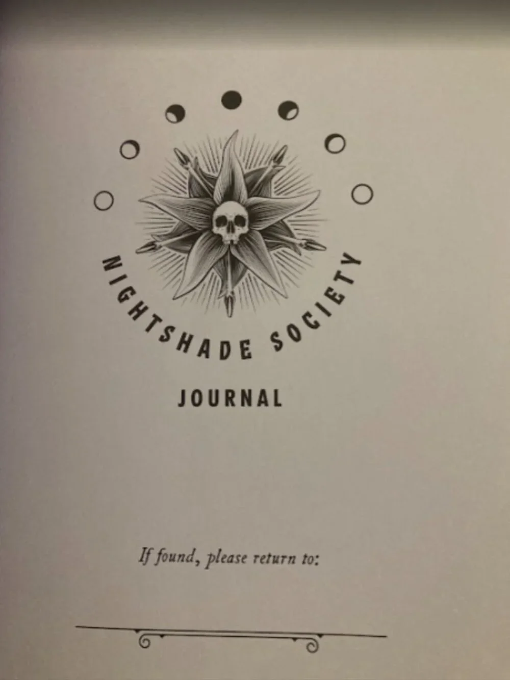 Wednesday Nightshade Society Journal